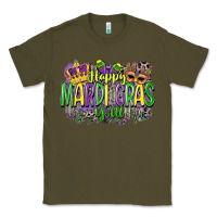 Army Green happy mardi gras yall Classic Tee - CowGirlArtShop
