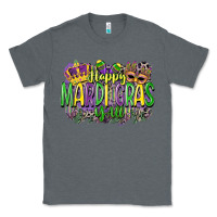 Charcoal Heather happy mardi gras yall Classic Tee - CowGirlArtShop