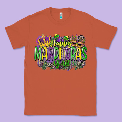 Happy Mardi Gras Yall Classic Tee Designed By Cowgirlartshop