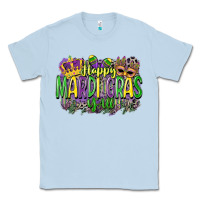 Dusty Blue happy mardi gras yall Classic Tee - CowGirlArtShop