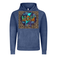 Vintage Denim Leopard mom Vintage Hoodie - FaDigitalArtStudio