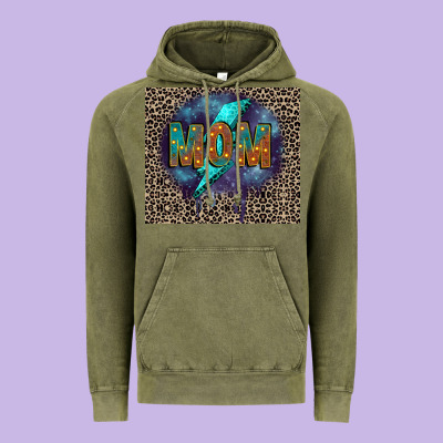Leopard Mom Vintage Hoodie Designed By Fadigitalartstudio