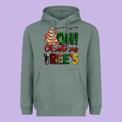 Oh Christmas Tree's Ado Heavyweight Hoodie Designed By Adodesignshop