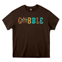 Chocolate Brown gobble thanksgiving turkey Heavy Core Tee - RanaPortraitStore