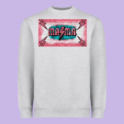 Western Mama Pink Glitter Heavyweight Sweatshirt Designed By Barkaloodesign