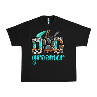 Black western dog groomer Urban Heavy Tee - OliviaCreatesArt