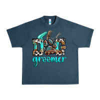 Midnight Navy western dog groomer Urban Heavy Tee - OliviaCreatesArt