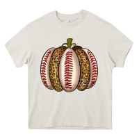 Cream Baseball Pumpkin Heavy Core Tee - texasbilliewilder