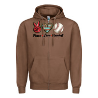 Chestnut peace love west Zipper Hoodie - BarkalooDesign