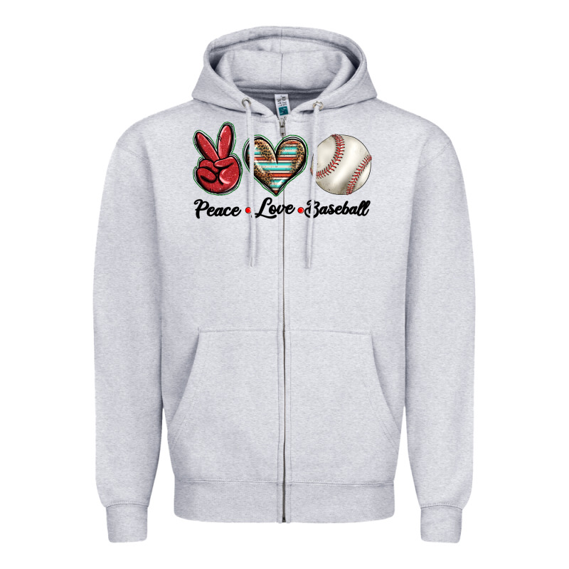 Peace Love West Zipper Hoodie by BarkalooDesign | Teevron