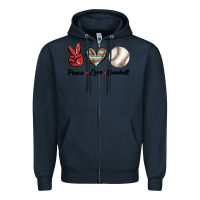Navy peace love west Zipper Hoodie - BarkalooDesign