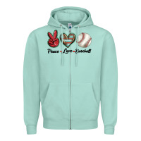 Seafoam peace love west Zipper Hoodie - BarkalooDesign