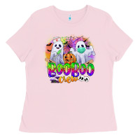 Bubblegum Pink boo boo crew Ladies Tee - CowGirlArtShop