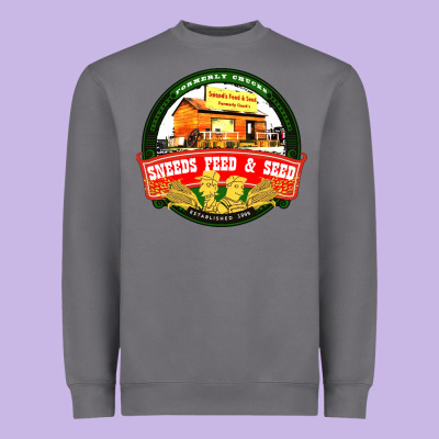 Sneeds Feed And Seed Heavyweight Sweatshirt Designed By Artisfamous