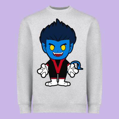 Nightcrawler Chibi Heavyweight Sweatshirt Designed By Artisfamous