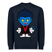 Navy nightcrawler chibi Heavyweight Sweatshirt - artisFamous