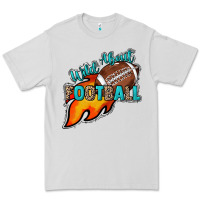 Dove Grey Wild about Football Premium Tee - HowdyJamesFarm
