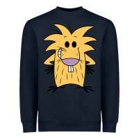 Navy norbet angry beaver Heavyweight Sweatshirt - artisFamous