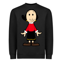 Black olive oyl Heavyweight Sweatshirt - artisFamous
