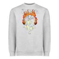 Heather Grey jim Heavyweight Sweatshirt - artisFamous