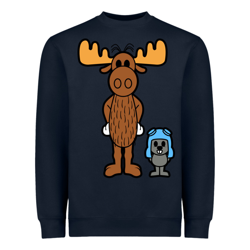Rocky And Bullwinkle Heavyweight Sweatshirt by artisFamous | Teevron