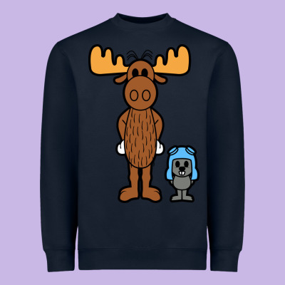 Rocky And Bullwinkle Heavyweight Sweatshirt Designed By Artisfamous