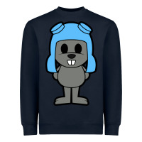 Navy rocky the squirrel Heavyweight Sweatshirt - artisFamous