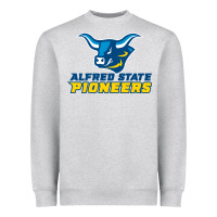 Heather Grey alfred state Heavyweight Sweatshirt - artisFamous