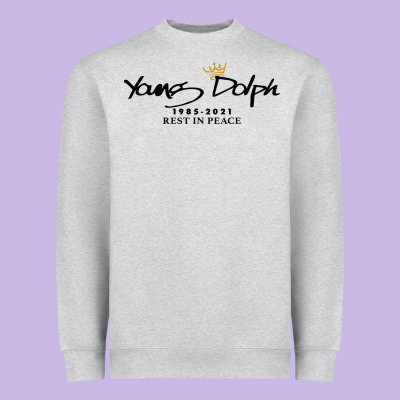 Rest In Peace Young Dolph Heavyweight Sweatshirt Designed By Artisfamous