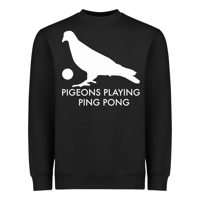 Best Pigeons Playing Ping Pong Music Heavyweight Sweatshirt by artisFamous | Teevron