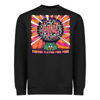 Black Best Pigeons Playing Ping Pong Music Heavyweight Sweatshirt - artisFamous