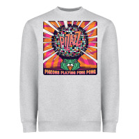 Heather Grey Best Pigeons Playing Ping Pong Music Heavyweight Sweatshirt - artisFamous