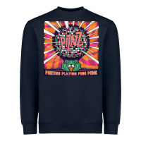 Navy Best Pigeons Playing Ping Pong Music Heavyweight Sweatshirt - artisFamous