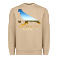 Mushroom Best Pigeons Playing Ping Pong Music Heavyweight Sweatshirt - artisFamous