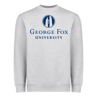 Heather Grey George Fox College Design Heavyweight Sweatshirt - artisFamous
