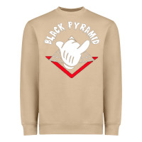 Mushroom black pyramid Heavyweight Sweatshirt - artisFamous