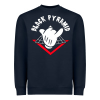 Navy black pyramid Heavyweight Sweatshirt - artisFamous
