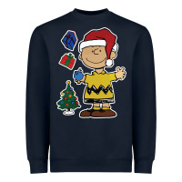 Navy charlie brown christmas gifts Heavyweight Sweatshirt - artisFamous