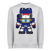 Heather Grey soundwave transformers chibi Heavyweight Sweatshirt - artisFamous