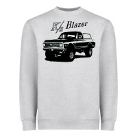 Heather Grey 1971 k5 blazer k5 blazer Heavyweight Sweatshirt - artisFamous