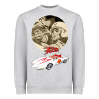 Heather Grey go speed racer go go!!!   speed racer Heavyweight Sweatshirt - artisFamous