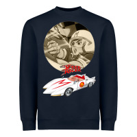 Navy go speed racer go go!!!   speed racer Heavyweight Sweatshirt - artisFamous