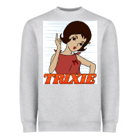 Heather Grey go trixie go!   speed racer Heavyweight Sweatshirt - artisFamous