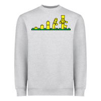 Heather Grey evolution of lego Heavyweight Sweatshirt - artisFamous