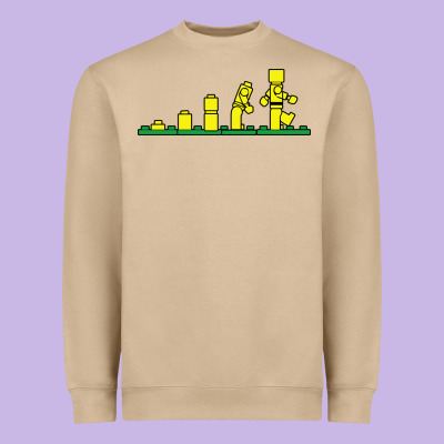 Evolution Of Lego Heavyweight Sweatshirt Designed By Artisfamous
