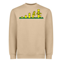 Mushroom evolution of lego Heavyweight Sweatshirt - artisFamous