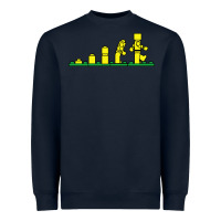 Navy evolution of lego Heavyweight Sweatshirt - artisFamous
