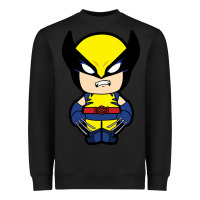 Black wolverine Heavyweight Sweatshirt - artisFamous