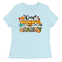 Baby Blue one thankful grammy Ladies Tee - CowGirlArtShop