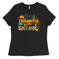 Black one thankful grammy Ladies Tee - CowGirlArtShop